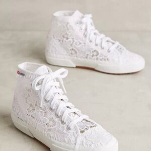 Superga Women's Floral Lace High-Top Sneakers